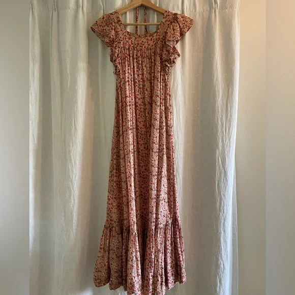 Doen Sonnet dress. Pink valley floral. Size Xs - Picture 4 of 9